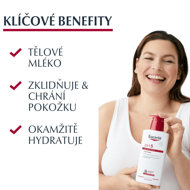 EUCERIN ph5 Hydratační tělové mléko 400ml