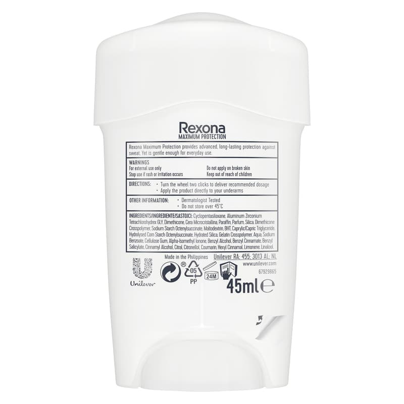 Rexona Maximum Protection Clean Scent Antiperspirant Cream