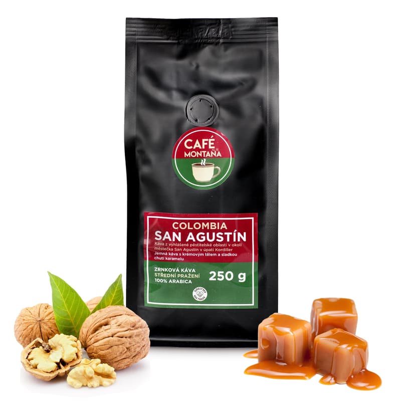 Café Montaña Colombia San Agustín coffee beans