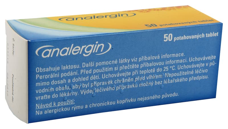 ANALERGIN 10MG Potahovaná tableta 50