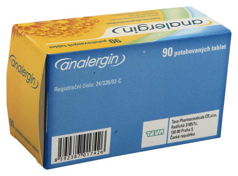 ANALERGIN 10MG Potahovaná tableta 90