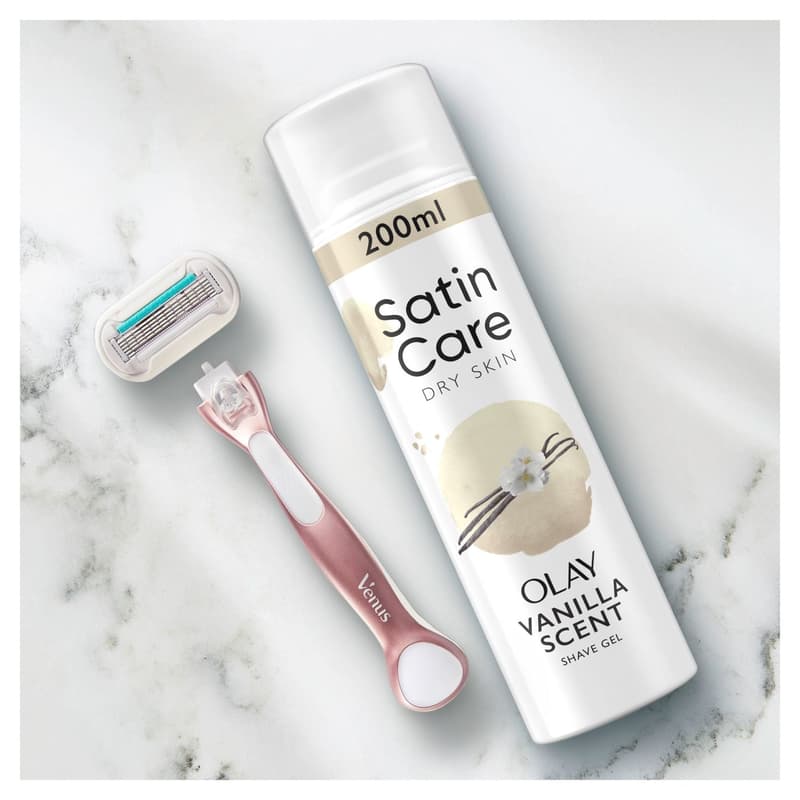 Gillette Satin care vanilla dream Olay shaving gel
