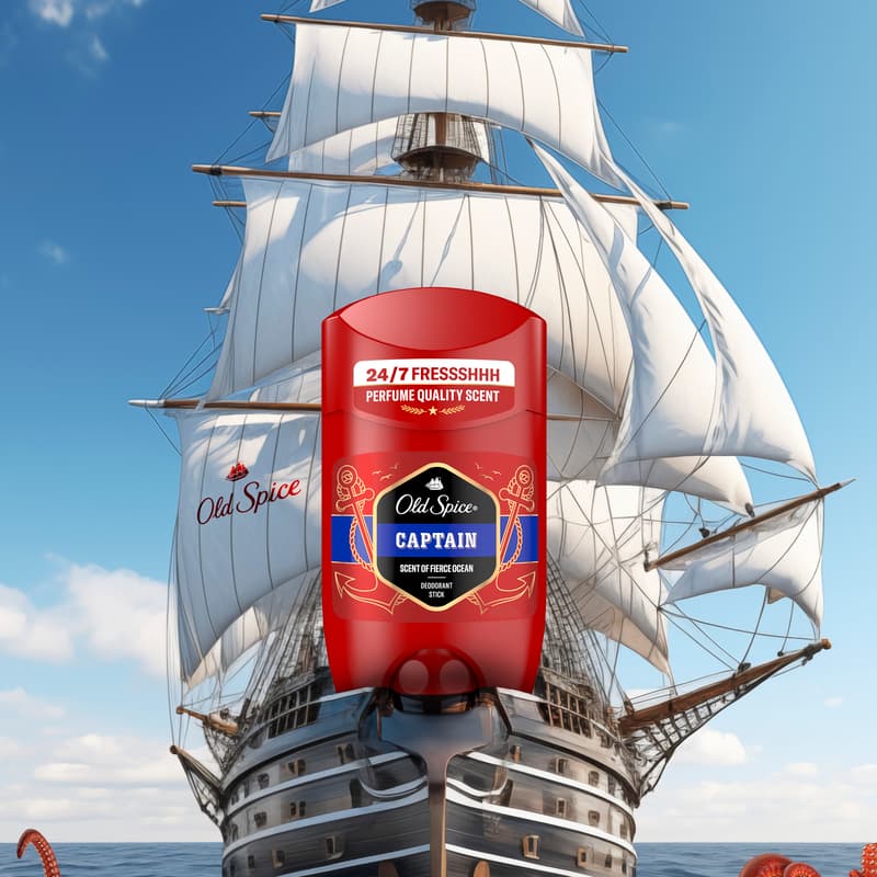 Old Spice Captain tuhý deodorant s tóny santalového dřeva a citrusů