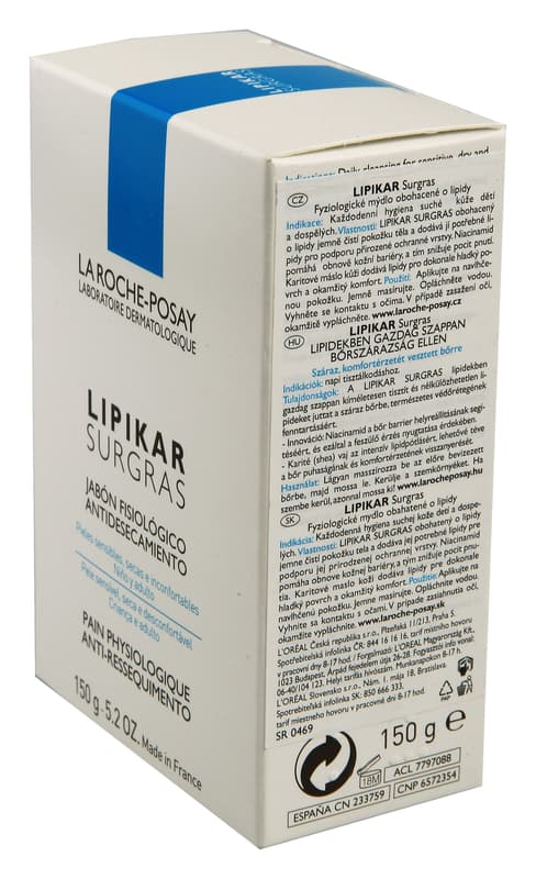 LA ROCHE-POSAY LIPIKAR Surgras mýdlo 150g