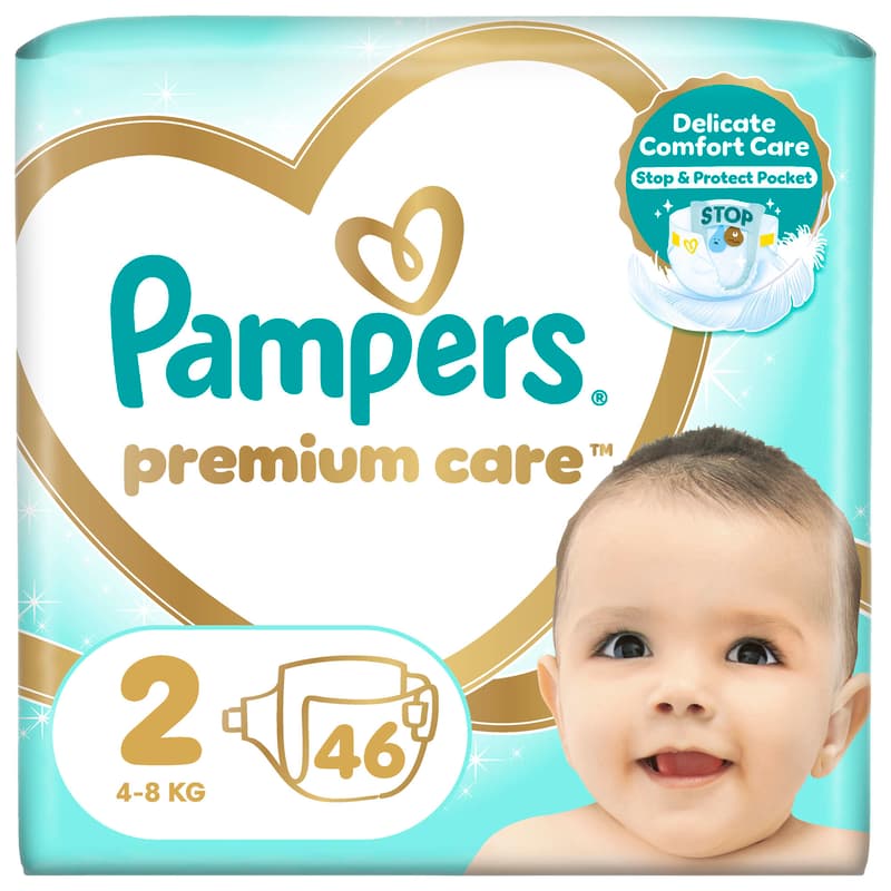 Pampers Premium care disposable diapers 2 (4–8 kg)