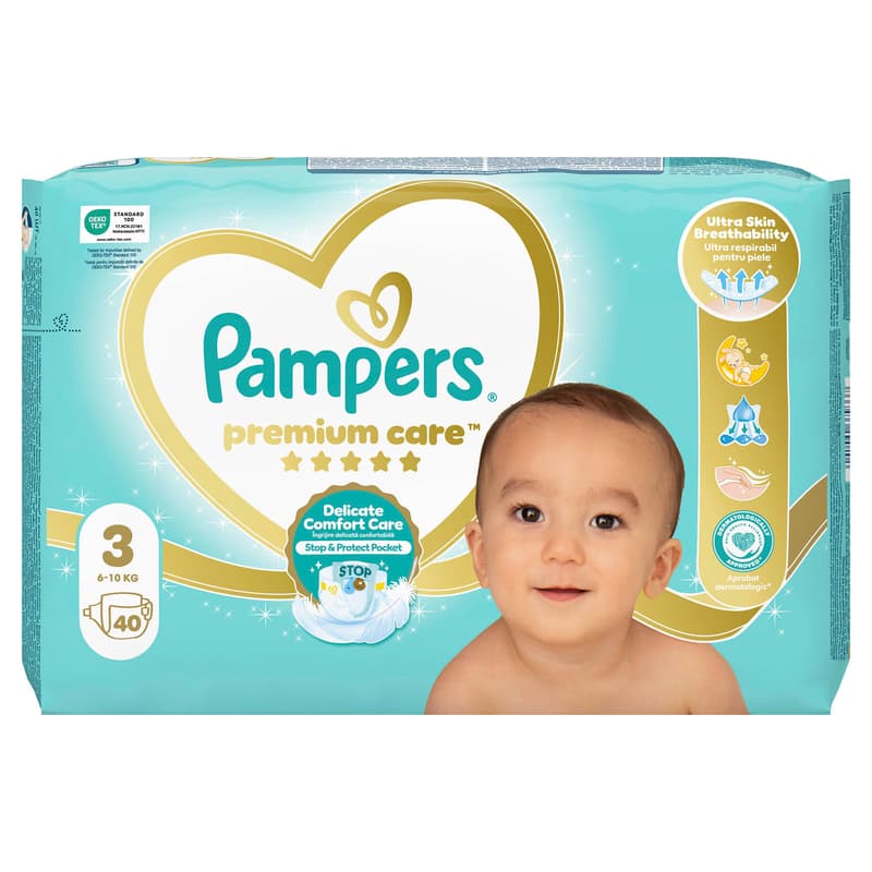 Pampers Premium care disposable diapers 3 (6-10 kg)