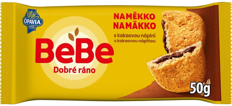 Opavia Cereální bochánek BeBe Dobré Ráno Naměkko kakaová náplň