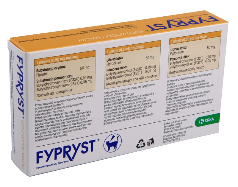 Fypryst 50mg spot-on pro kočky 1x0.5ml