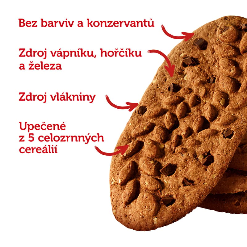 Opavia sušenky kakaové BeBe Dobré Ráno -30 % cukru (8 × 45 g)