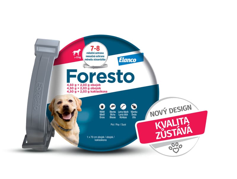 Foresto 4.50g+2.03g obojek psy nad 8kg 70cm