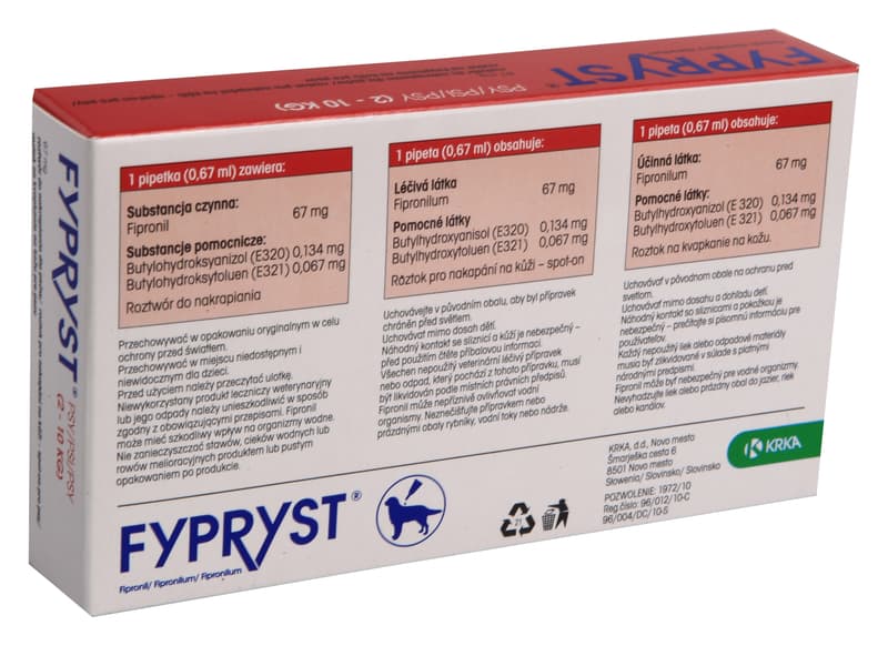 Fypryst 67mg spot-on pro psy 1x0.67ml