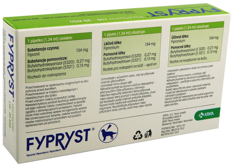 Fypryst 134mg spot-on pro psy 1x1.34ml