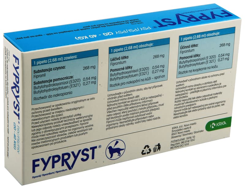 Fypryst 268mg spot-on pro psy 1x2.68ml