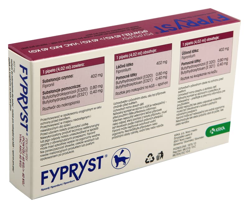 Fypryst 402mg spot-on pro psy 1x4.02ml