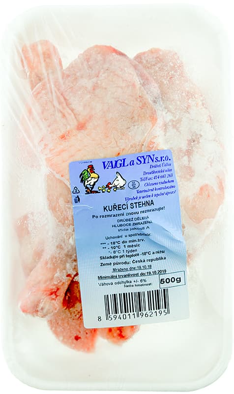 Mražená kuřecí stehna