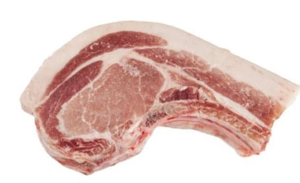Naše maso Pork loin on bone from breed přeštík