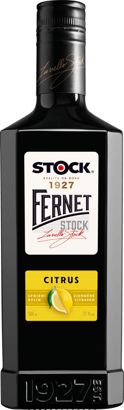 Fernet Stock Citrus Bylinný likér 27% obj.