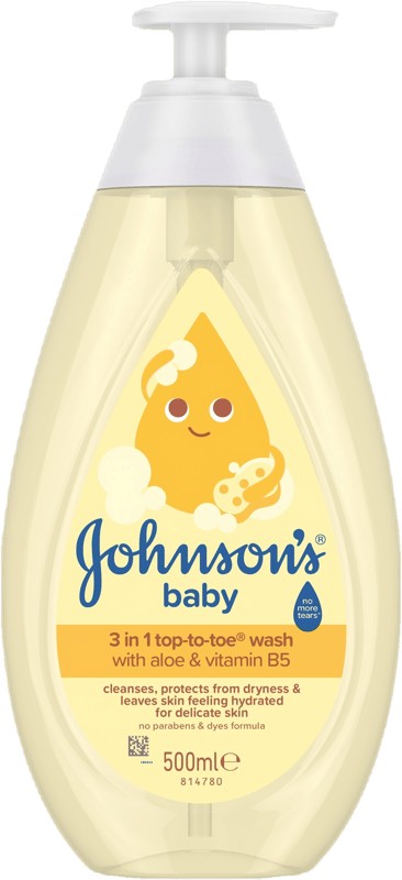 Johnson's® Baby Top-to-toe mycí gel 3v1 tělo a vlásky
