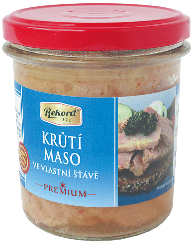 Rekord Krůtí maso ve vlastní šťávě - sklo