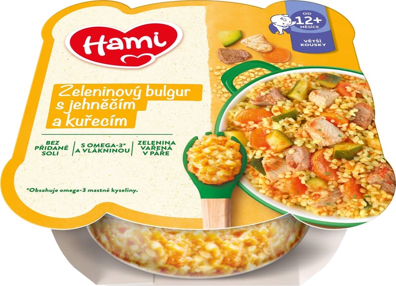 Hami Příkrm masozeleninový talířek zeleninový bulgur s jehněčím a kuřecím