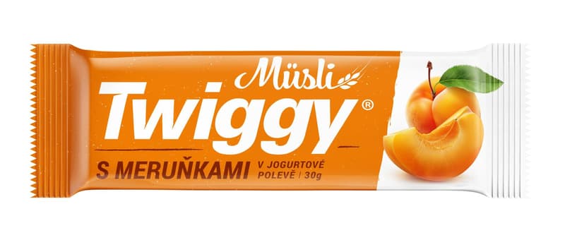 Twiggy müsli tyčinka meruňková v jogurtové polevě