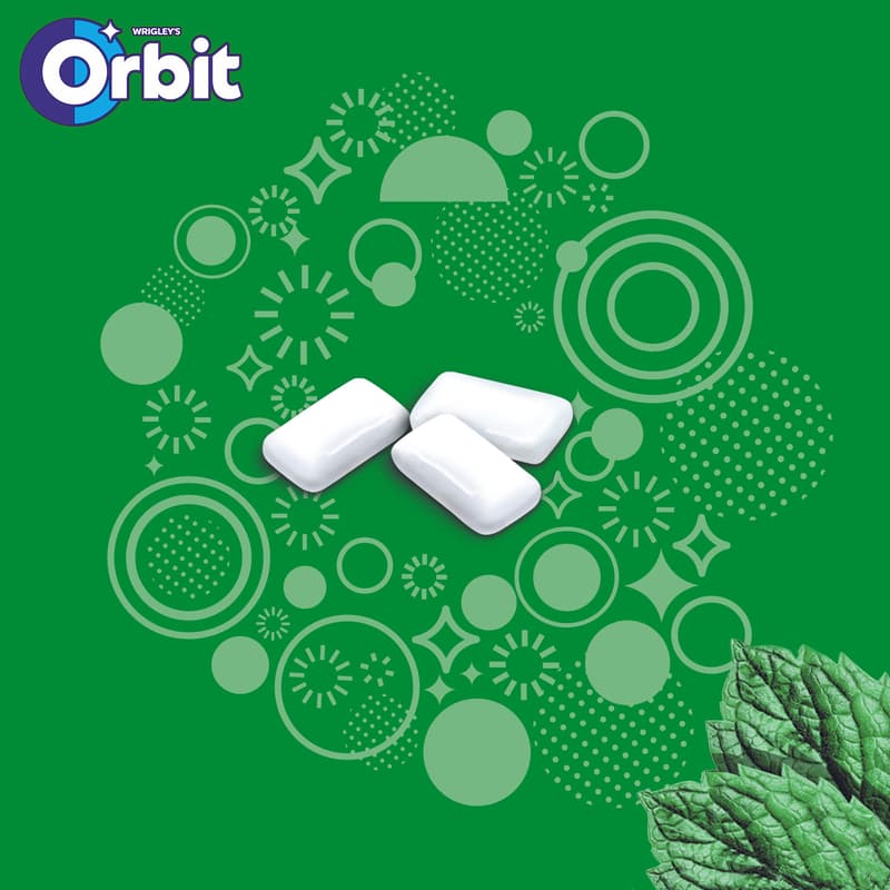 Wrigley's Orbit mint-free sugar chewing gum