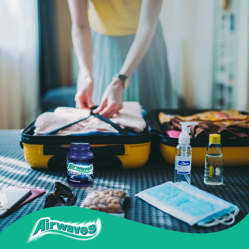 Wrigley's Airwaves Extreme Žvýkačky bez cukru s příchutí mentolu a eukalyptu dóza