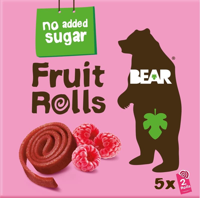 Bear Fruit Rolls ovocné rolované plátky malina 5×20 g