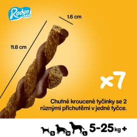 Pedigree Rodeo DUO Chewy sticks for dogs with beef