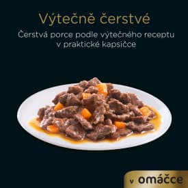 Cesar pockets for dogs Beef with carrot and chicken with vegetables in sauce 4 × 100g