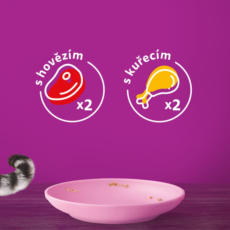 Whiskas Junior kapsičky klasický výběr ve šťávě pro koťata 4×85 g