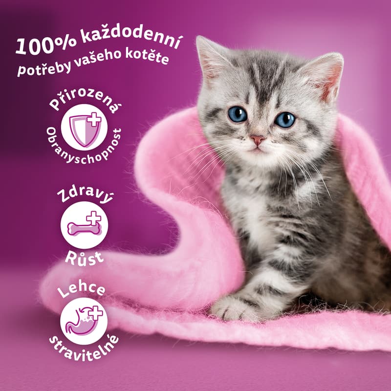 Whiskas Junior kapsičky klasický výběr ve šťávě pro koťata 4×85 g