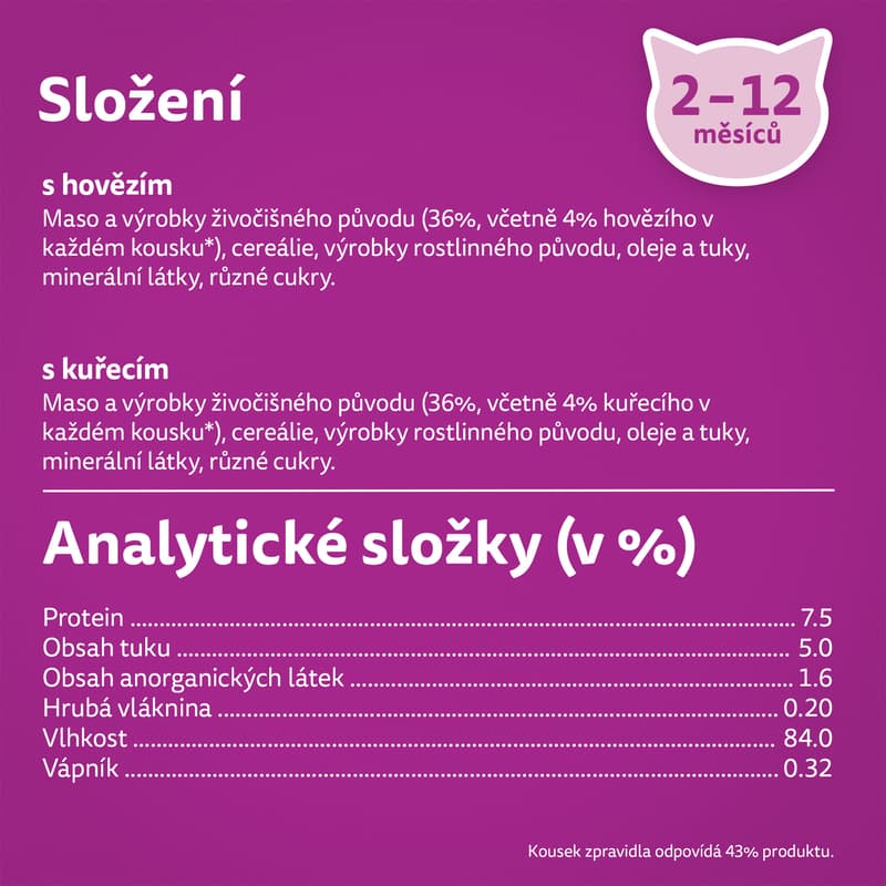 Whiskas Junior kapsičky klasický výběr ve šťávě pro koťata 4×85 g