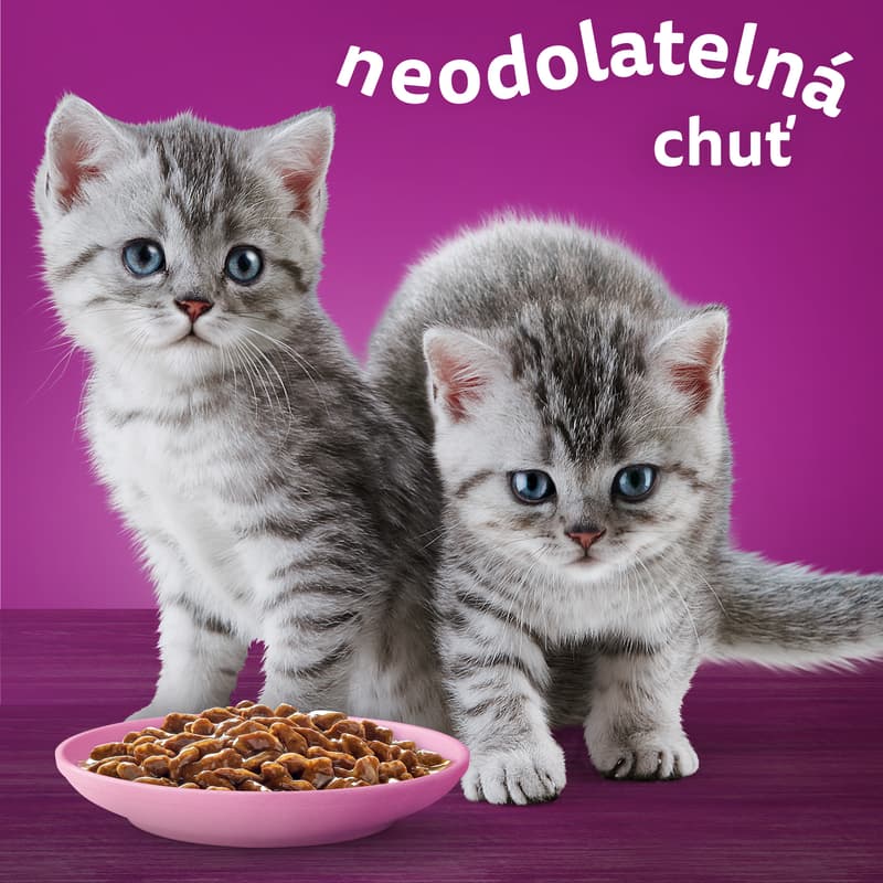 Whiskas Junior kapsičky klasický výběr ve šťávě pro koťata 4×85 g