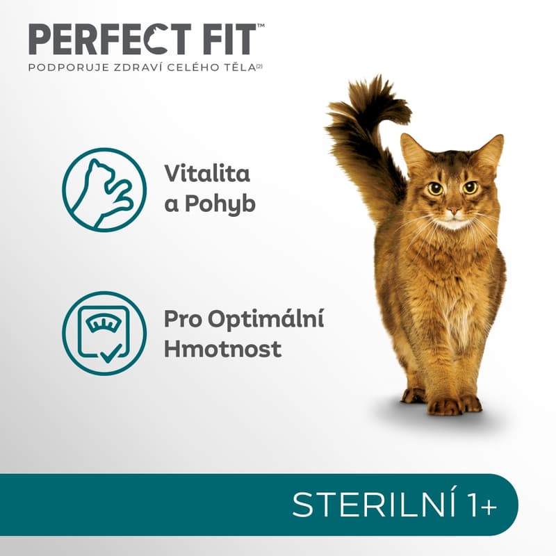 Perfect Fit Sterile Granule pro dospělé kastrované kočky – bohaté na kuře