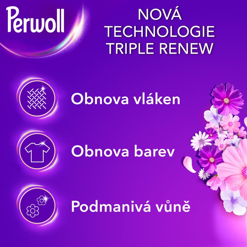 Perwoll Renew Blossom speciální prací prostředek (3,75 l)