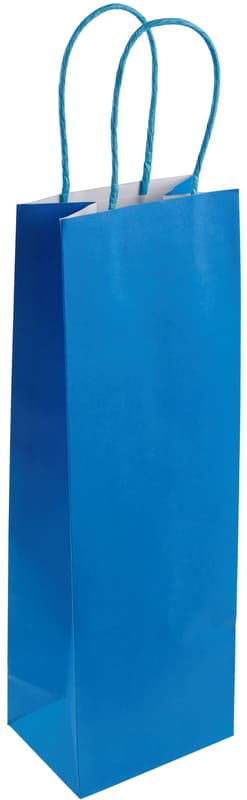 Gift paper bag blue, 12x36cm