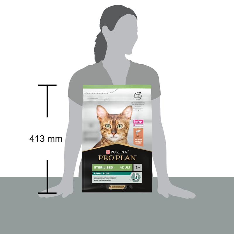 Pro Plan Cat Sterilised Renal Plus losos granule pro kastrované kočky