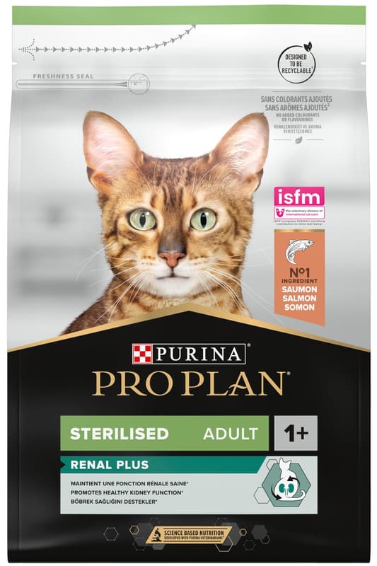 Pro Plan Cat Sterilised Renal Plus losos granule pro kastrované kočky