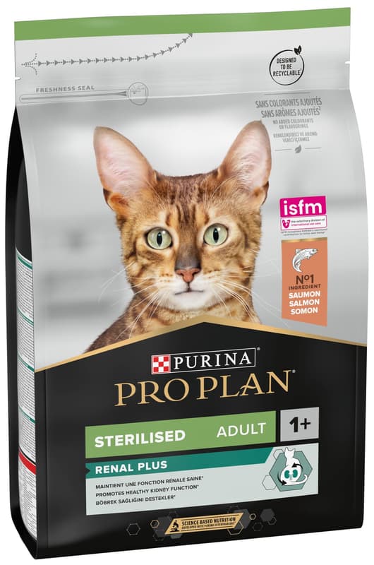 Pro Plan Cat Sterilised Renal Plus losos granule pro kastrované kočky