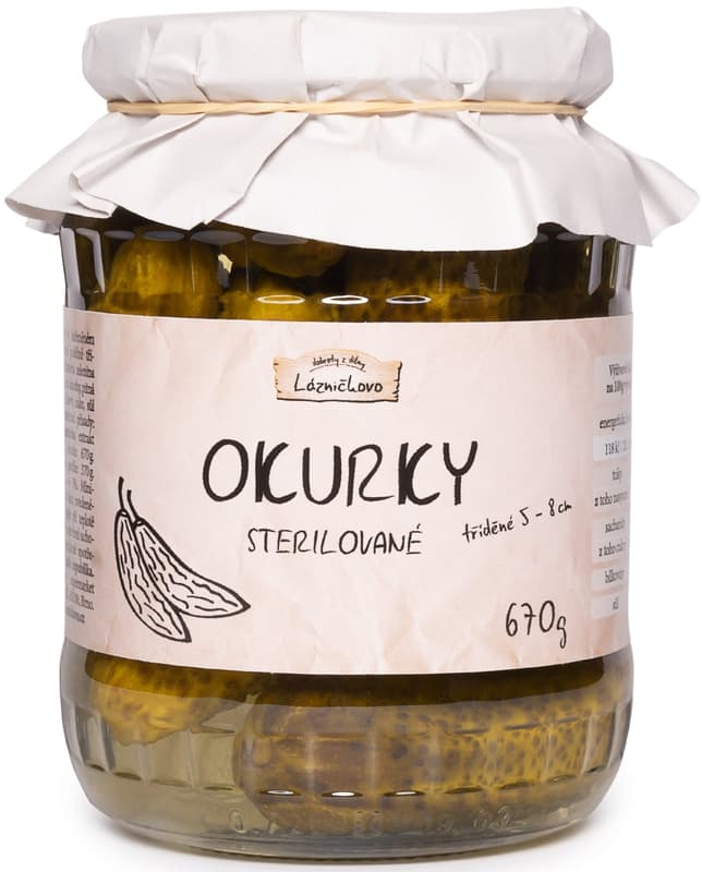 Lázničkovo Sterilized cucumbers 5-8 cm