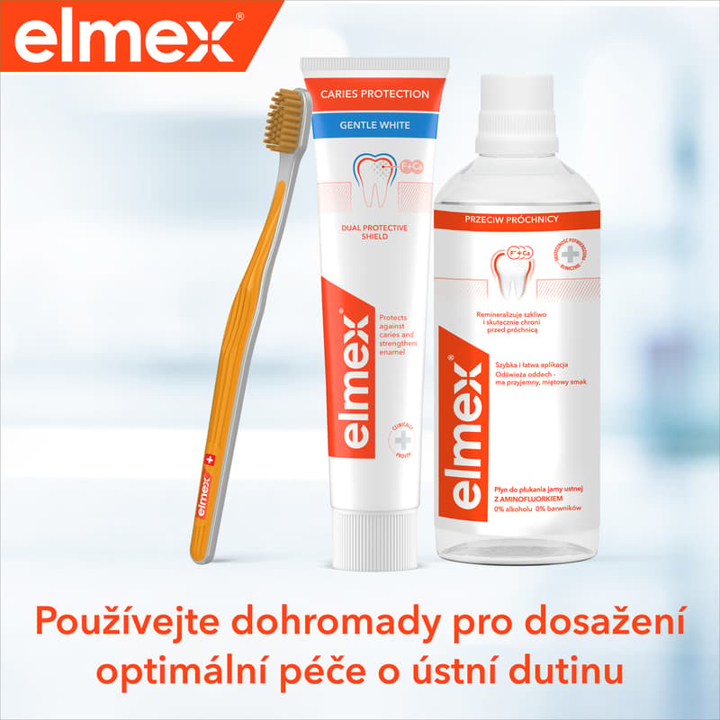 elmex Caries Protection Whitening zubní pasta proti zubnímu kazu
