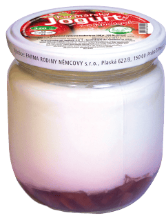 Farma rodiny Němcovy Jogurt s jahodami