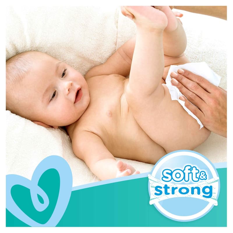 Pampers Fresh clean vlhčené ubrousky 12×52 ks