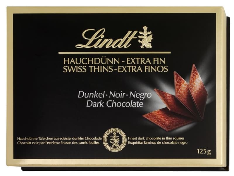 Lindt Thins Dark Dark Chocolate