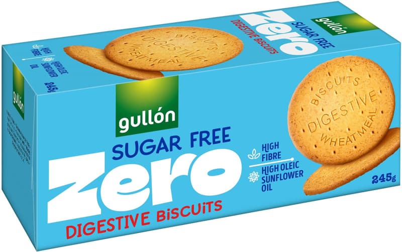 Gullón Digestive DIA sugar-free whole grain cookies with sweeteners