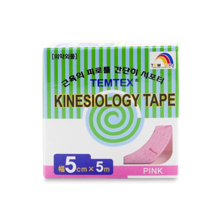 TEMTEX kinesio tejpovací páska růžová 5cmx5m