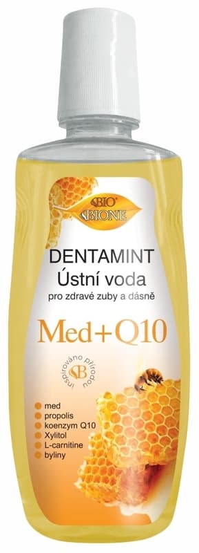 Bione cosmetics BIO Dentamint ústní voda med a propolis
