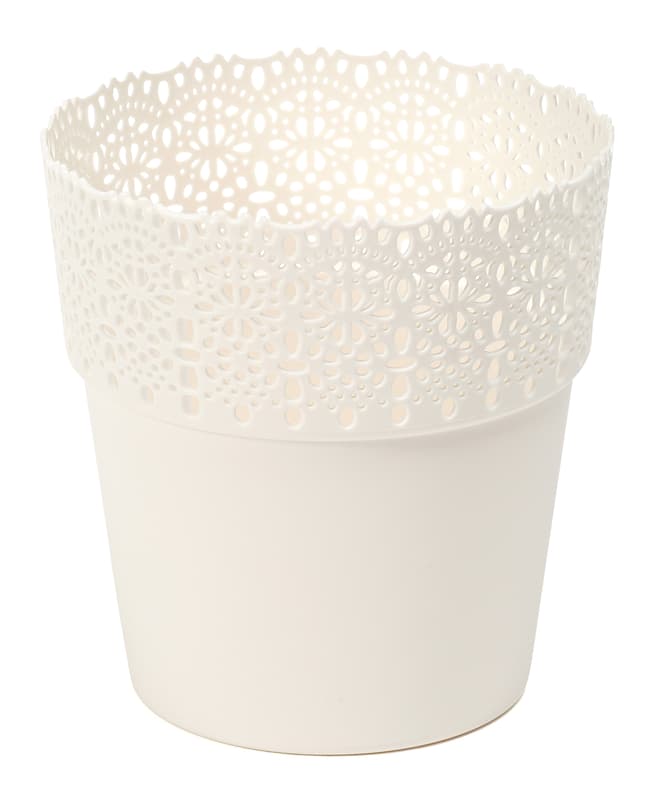 Obal na květináč Bella Ø 13 cm, bílý