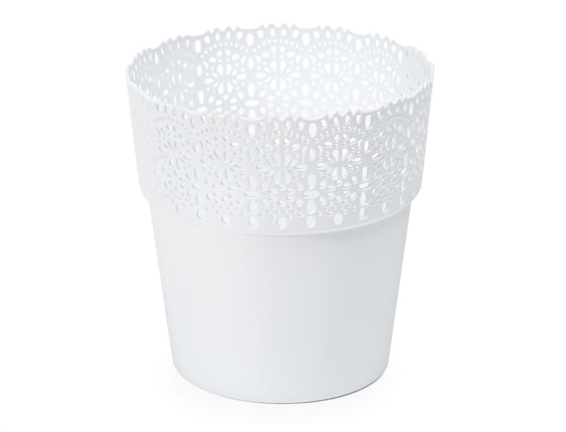 Obal na květináč Bella Ø 13 cm, bílý